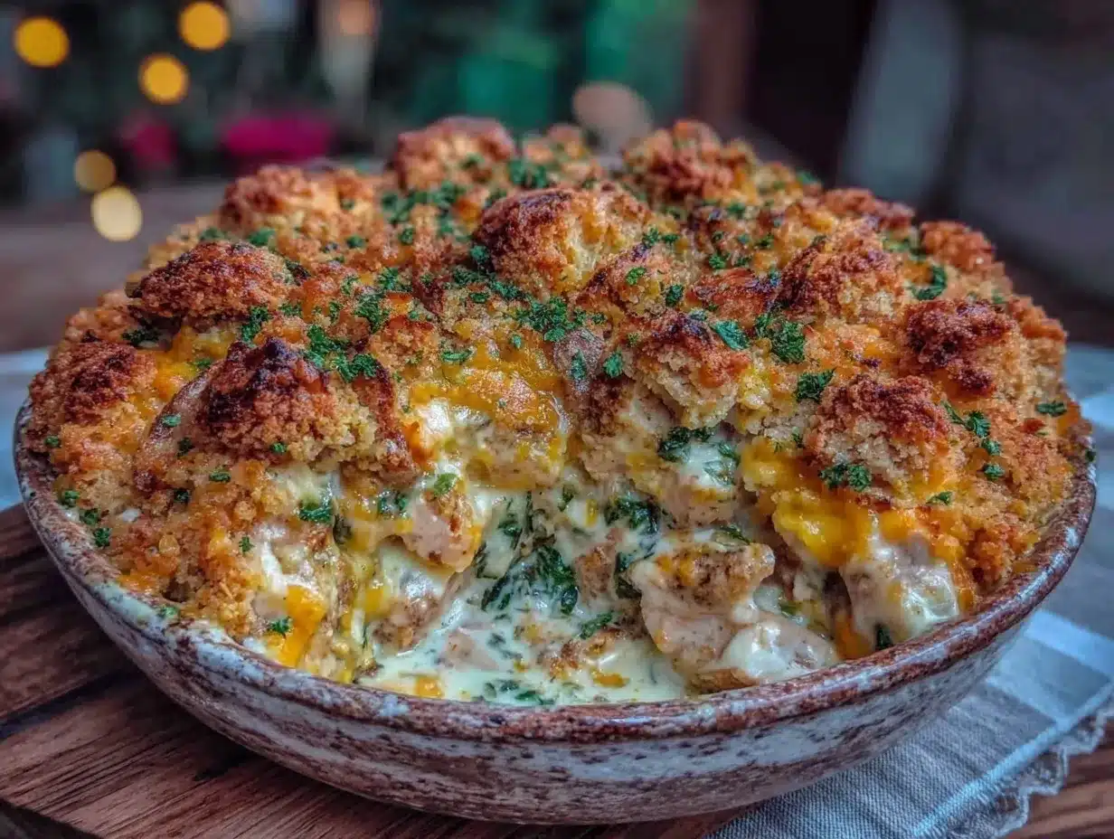 crispy million dollar chicken casserole preparation steps