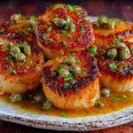 crispy pan-seared scallops - featured image