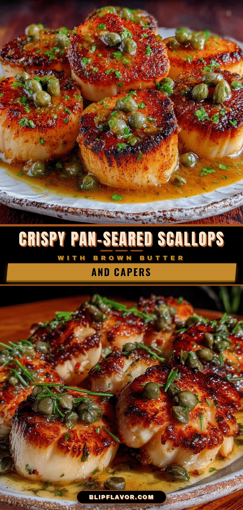 crispy pan-seared scallops recipe