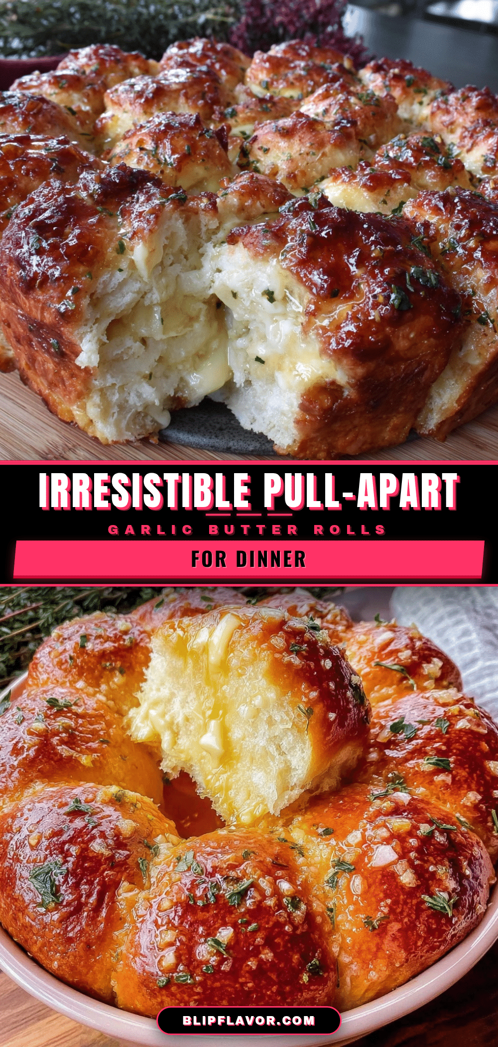 crispy pull-apart garlic butter rolls recipe