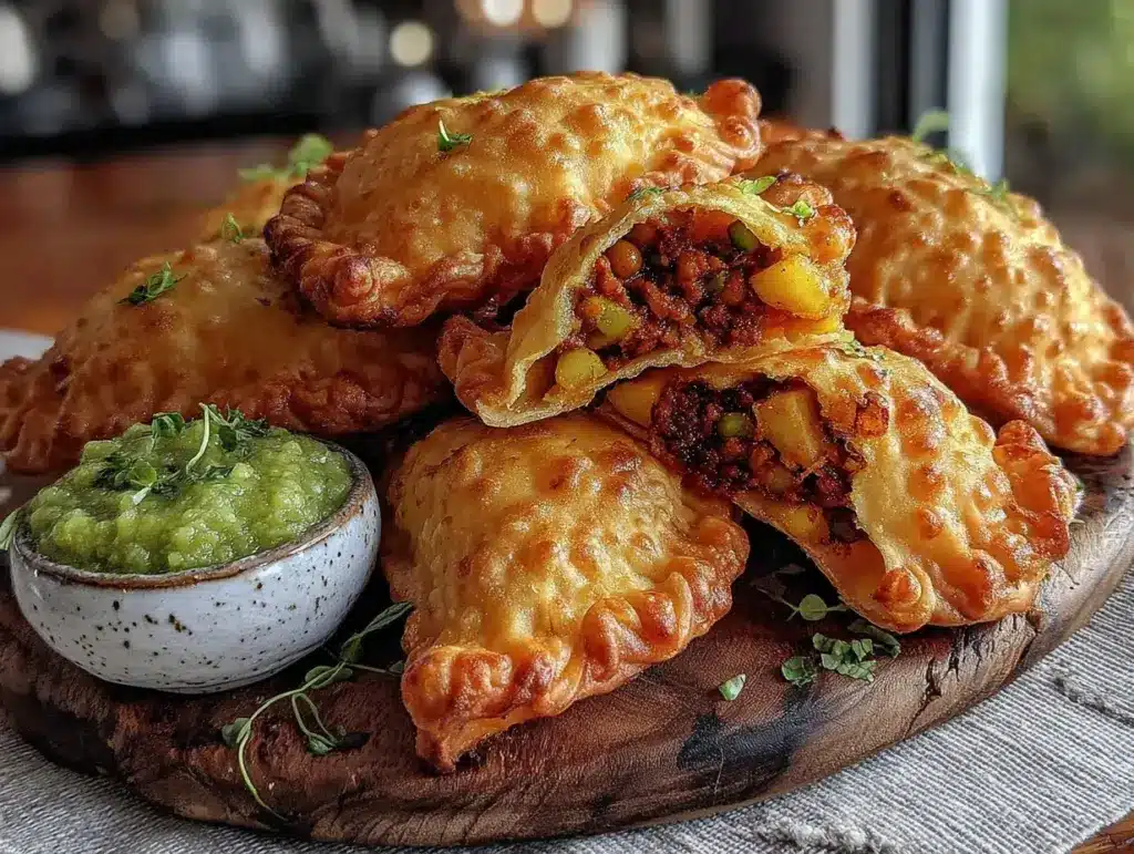 crispy samosa hand pies - featured image