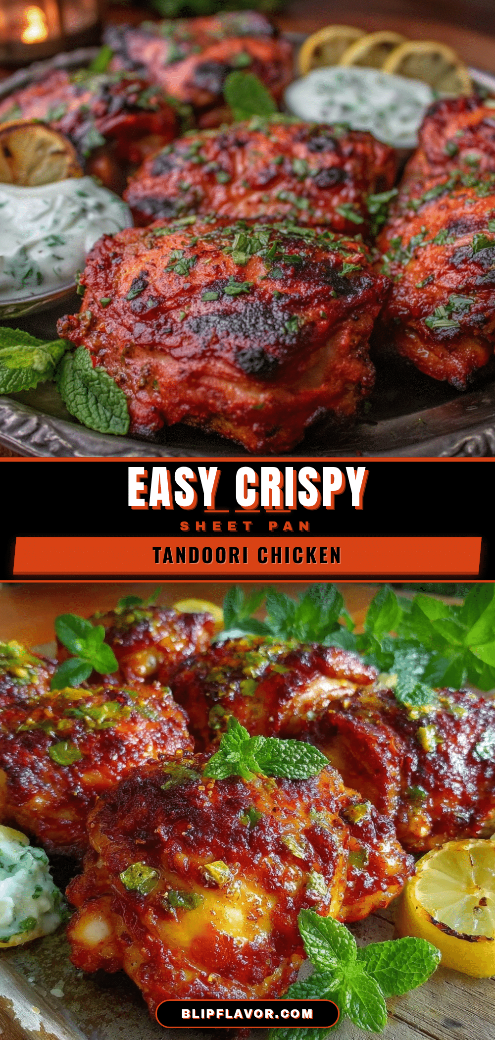 crispy sheet pan tandoori chicken thighs recipe