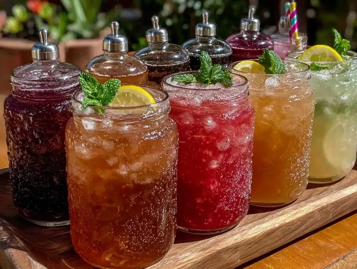 DIY lemonade bar preparation steps