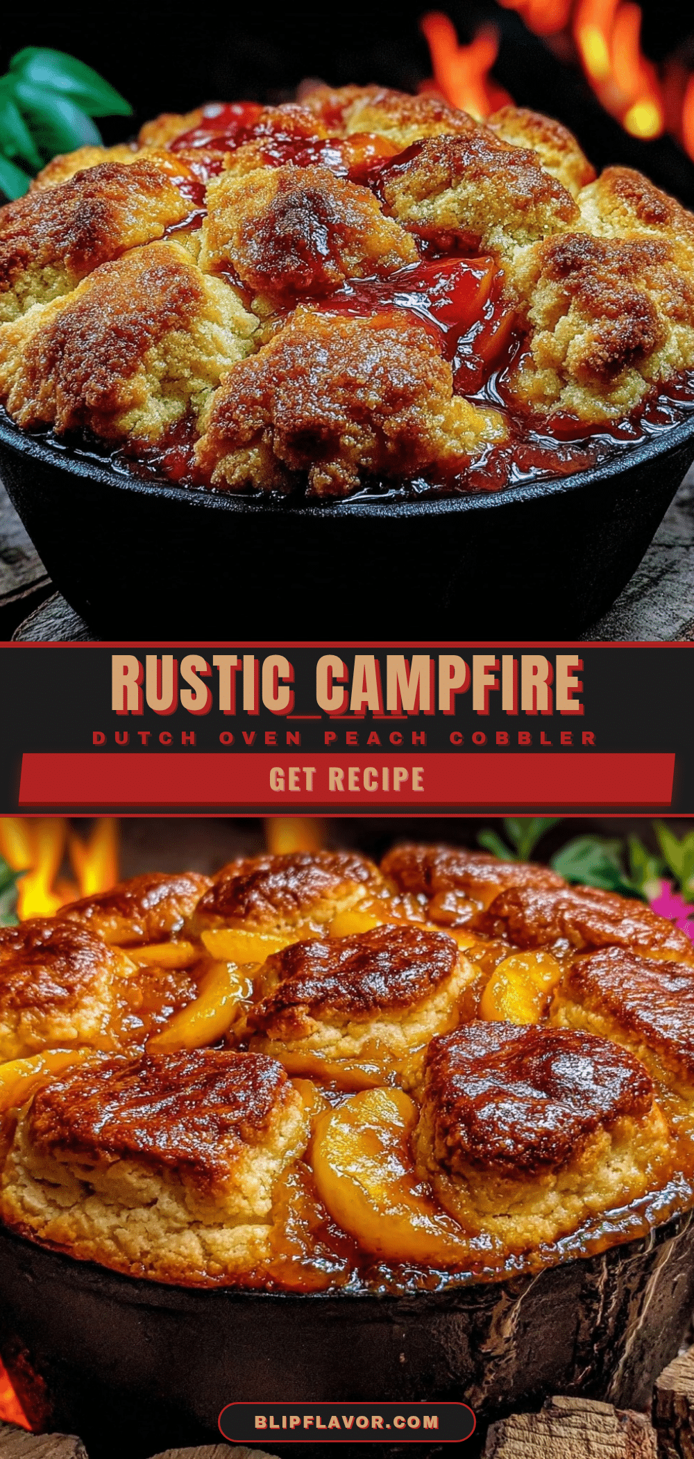 Dutch oven peach cobbler recipe