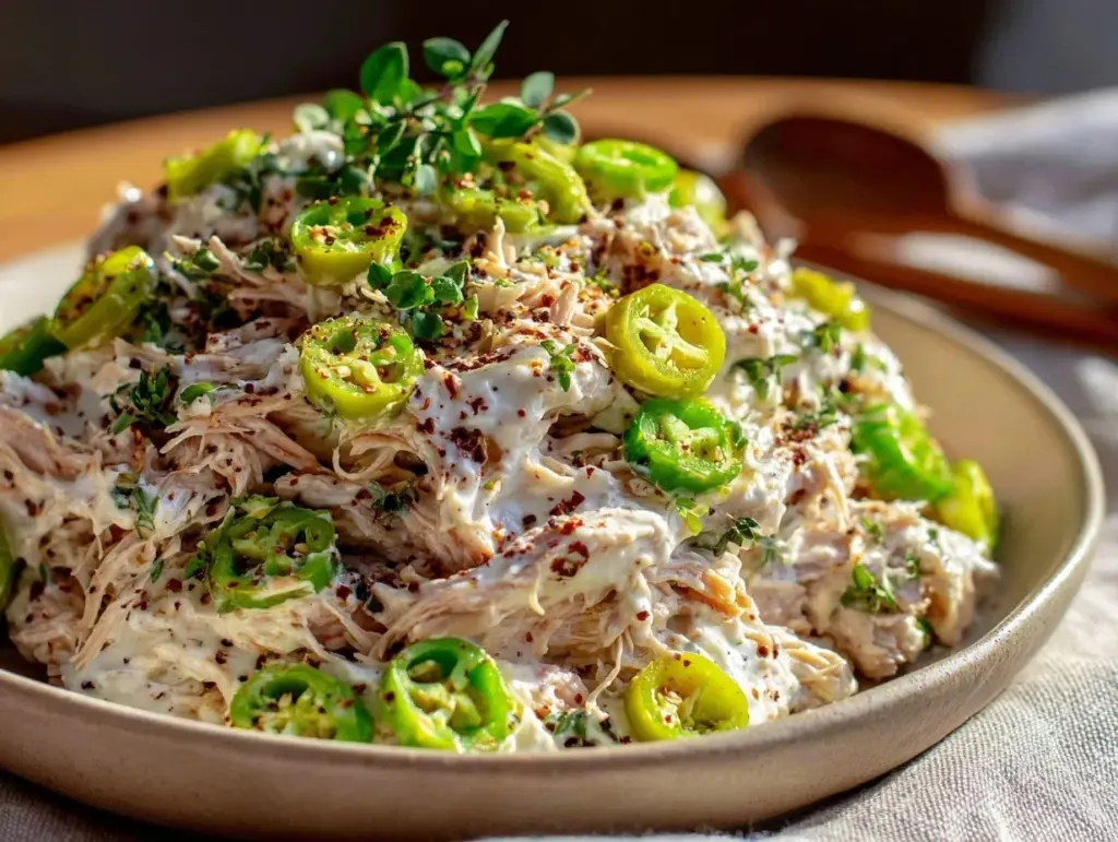 Easy Crockpot Mississippi Chicken - featured image