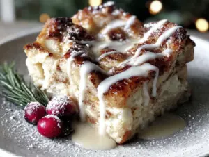 eggnog french toast bake - featured image