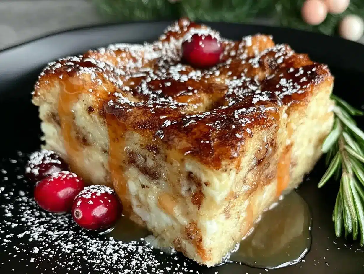 eggnog french toast bake preparation steps