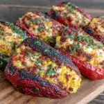 elote dip stuffed mini peppers - featured image