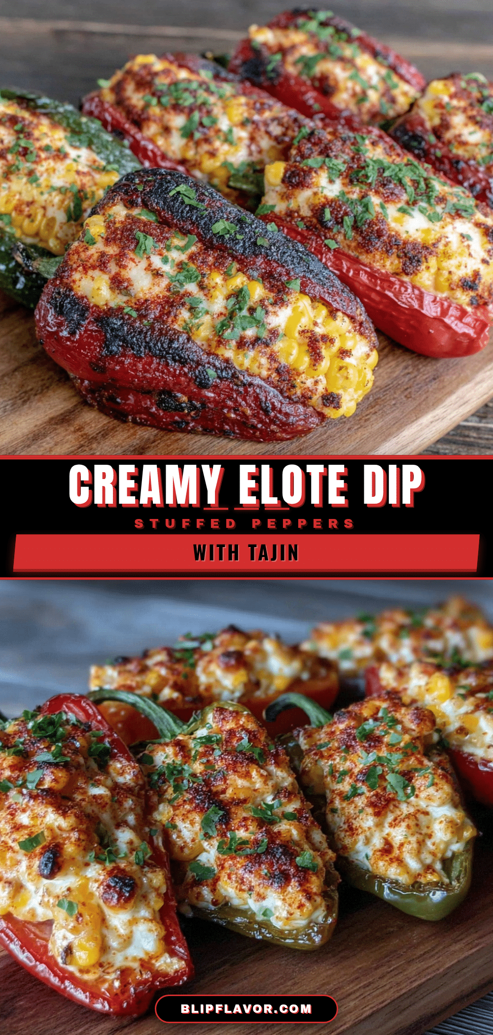 elote dip stuffed mini peppers recipe