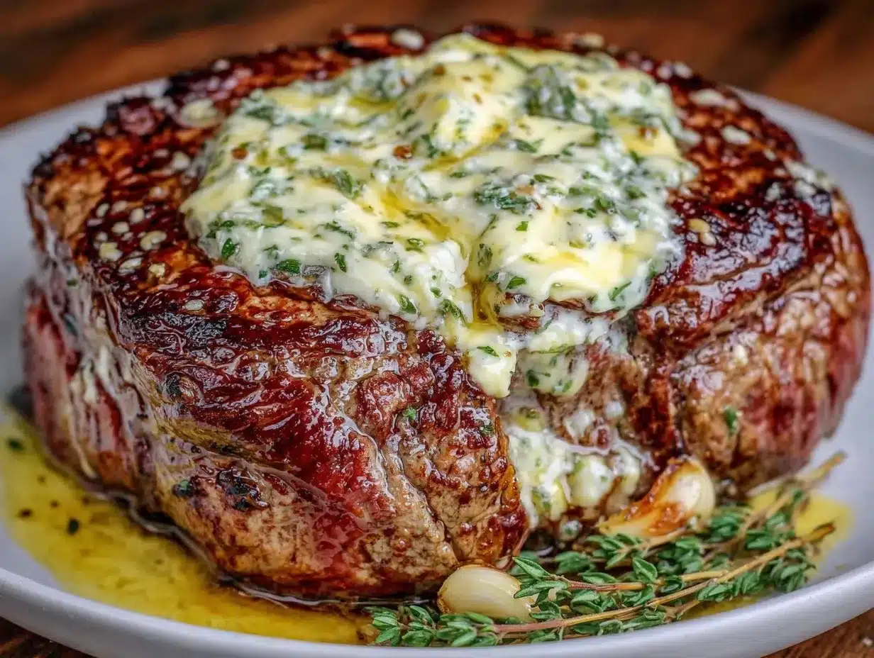 filet mignon with garlic herb butter preparation steps