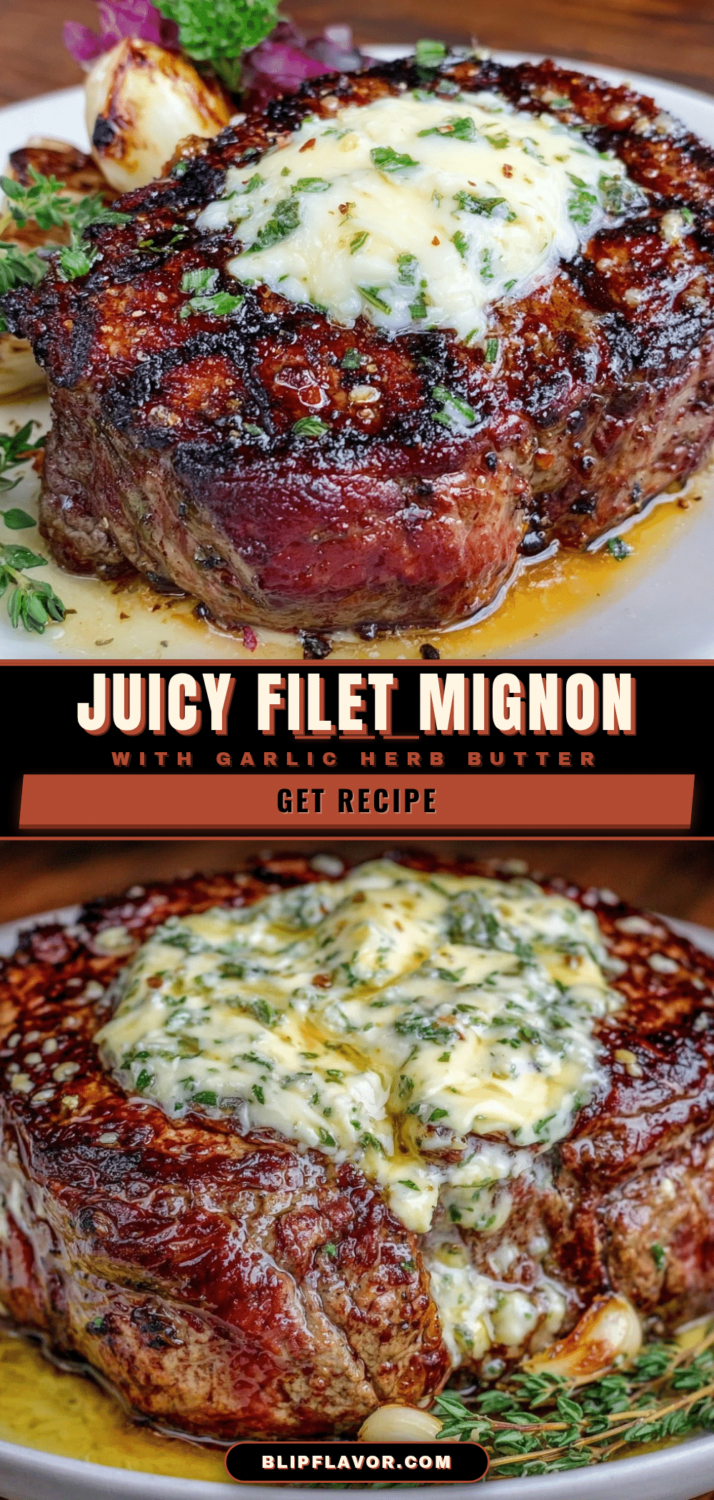 filet mignon with garlic herb butter recipe