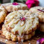 floral pressed shortbread cookies - featured image