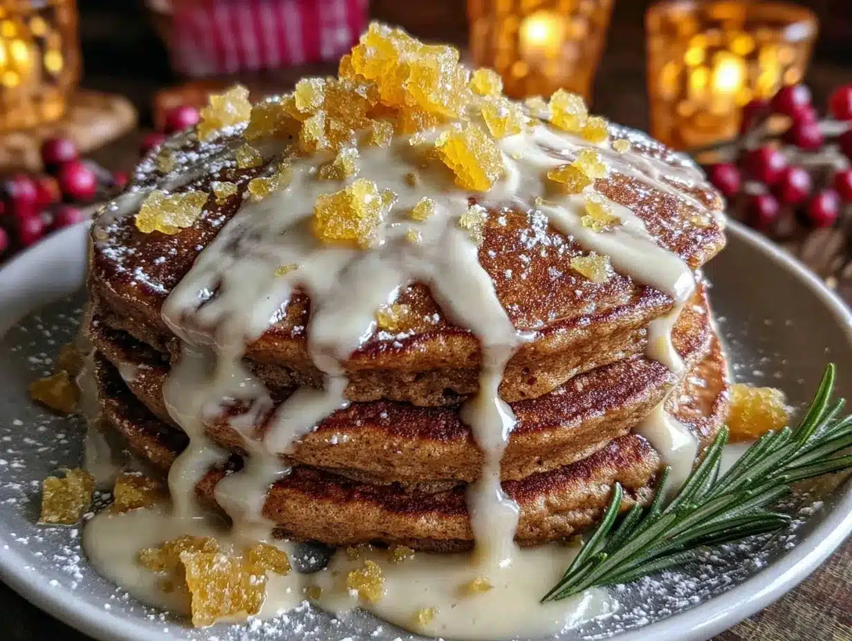 fluffy gingerbread pancakes preparation steps