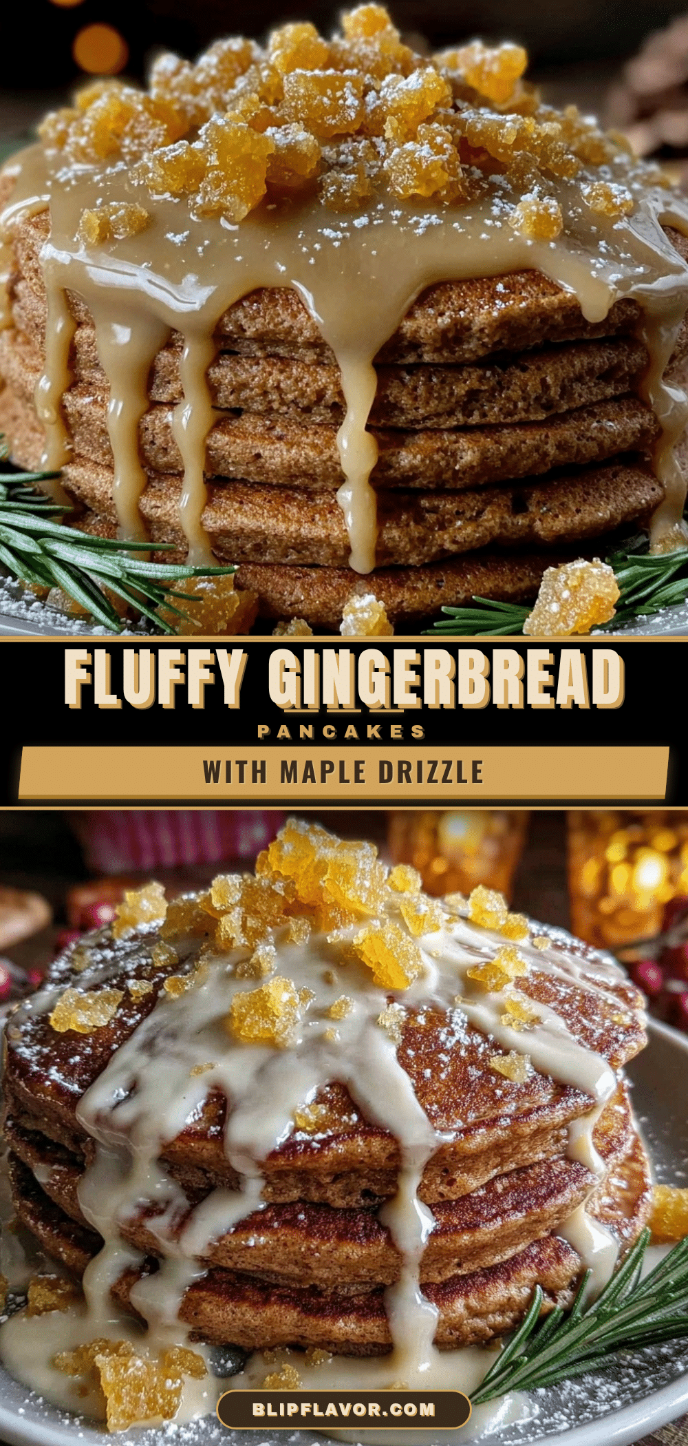 fluffy gingerbread pancakes recipe