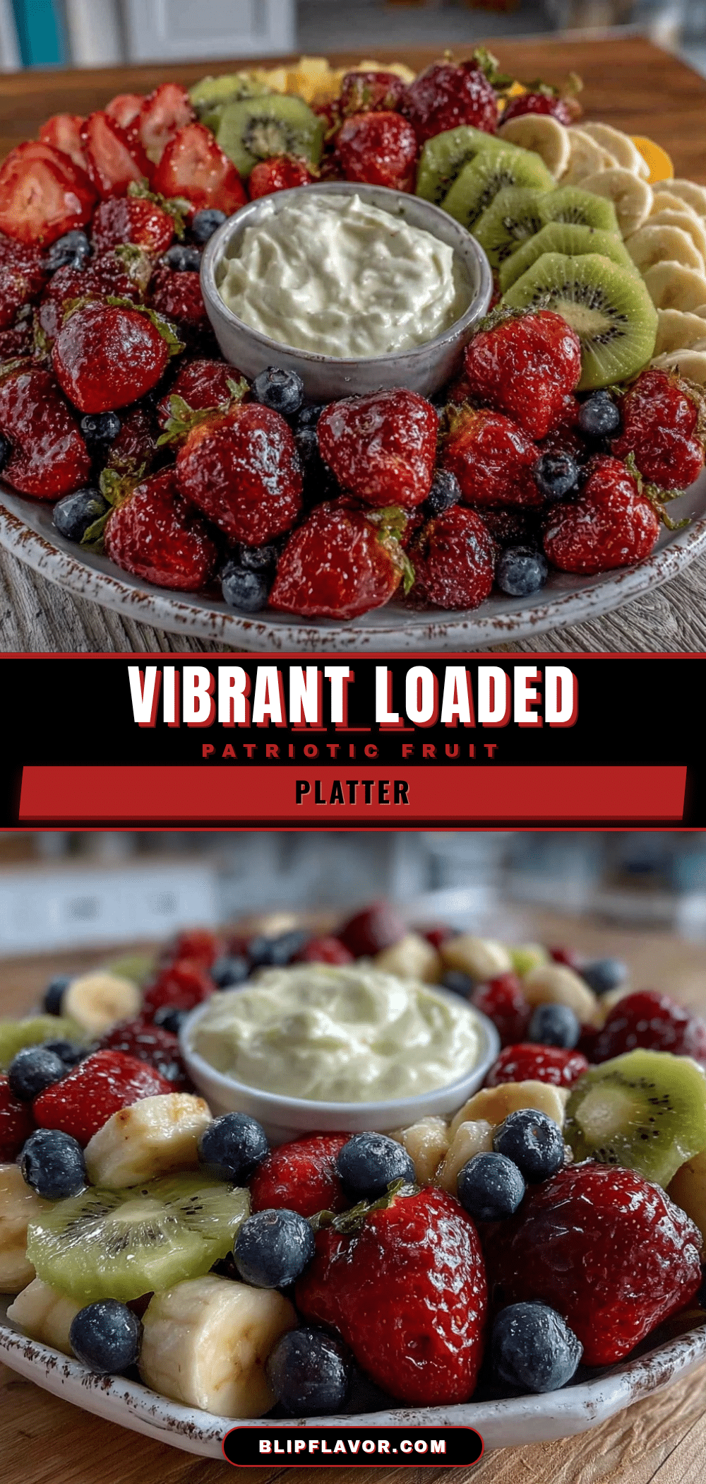 fresh loaded patriotic fruit platter recipe