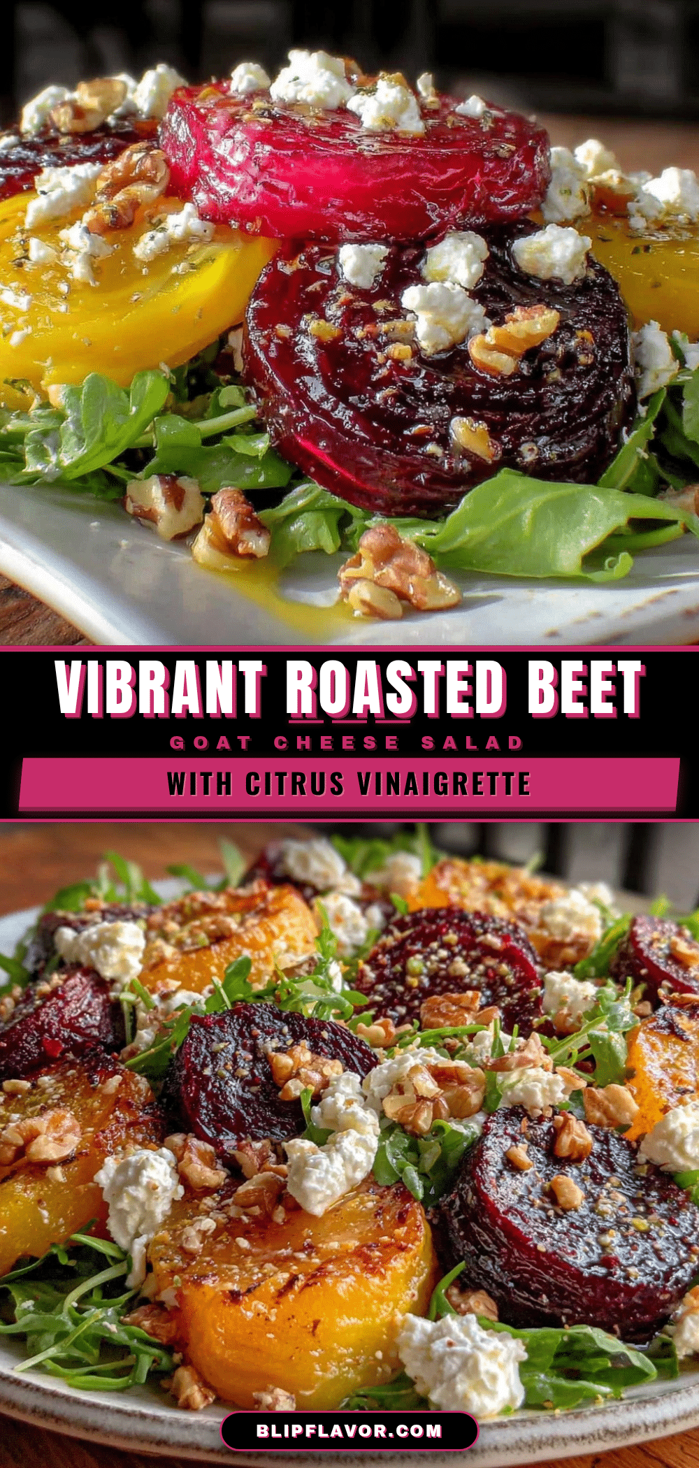 fresh roasted beet and goat cheese salad recipe