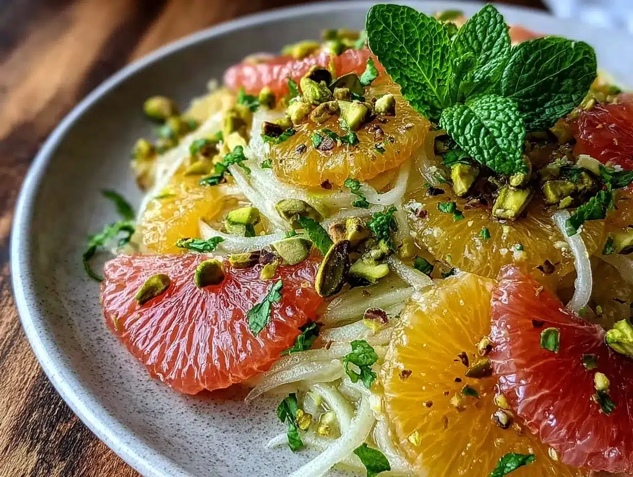 fresh shaved fennel citrus salad preparation steps