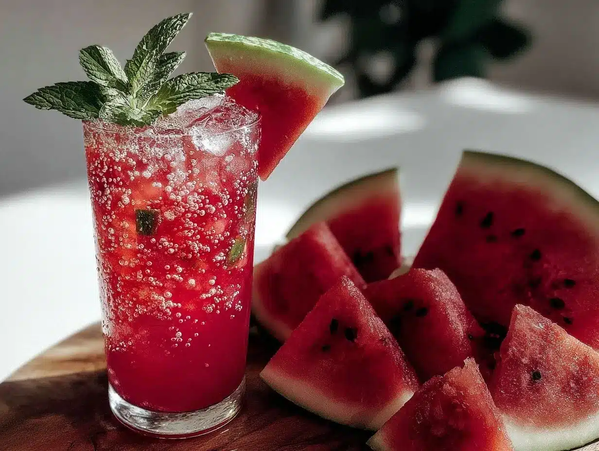 fresh watermelon agua fresca preparation steps