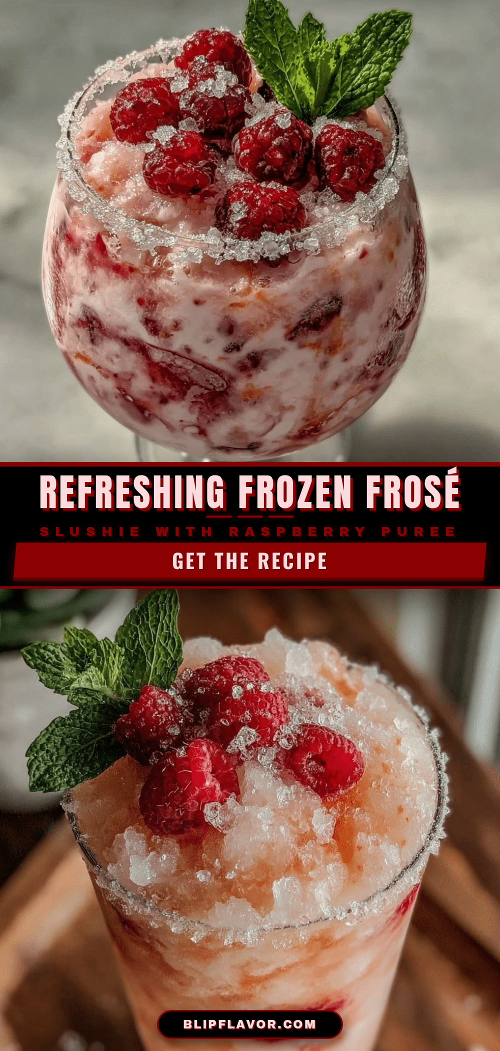 frozen frosé slushie recipe