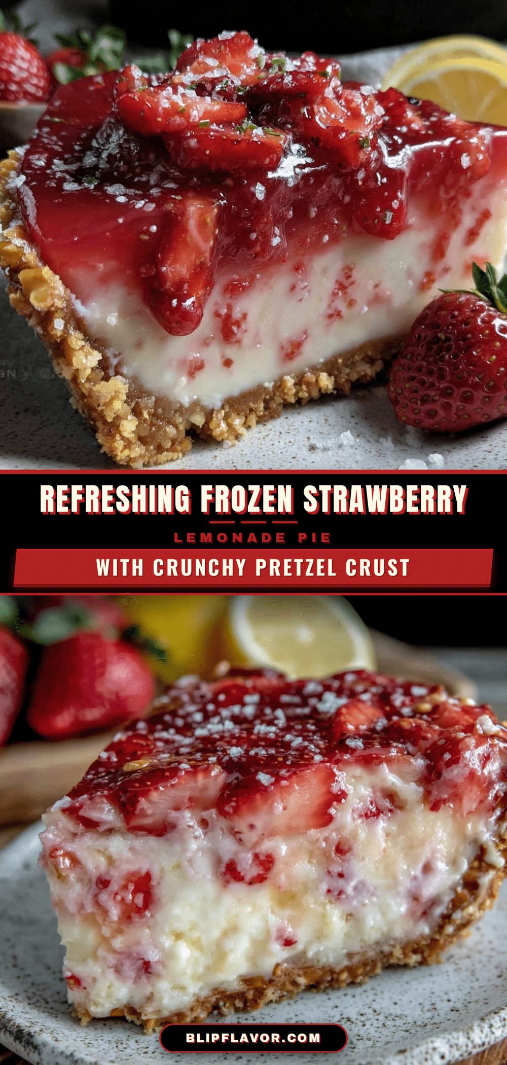 frozen strawberry lemonade pie recipe