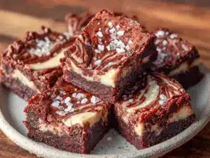 fudgy tahini swirl brownies - featured image