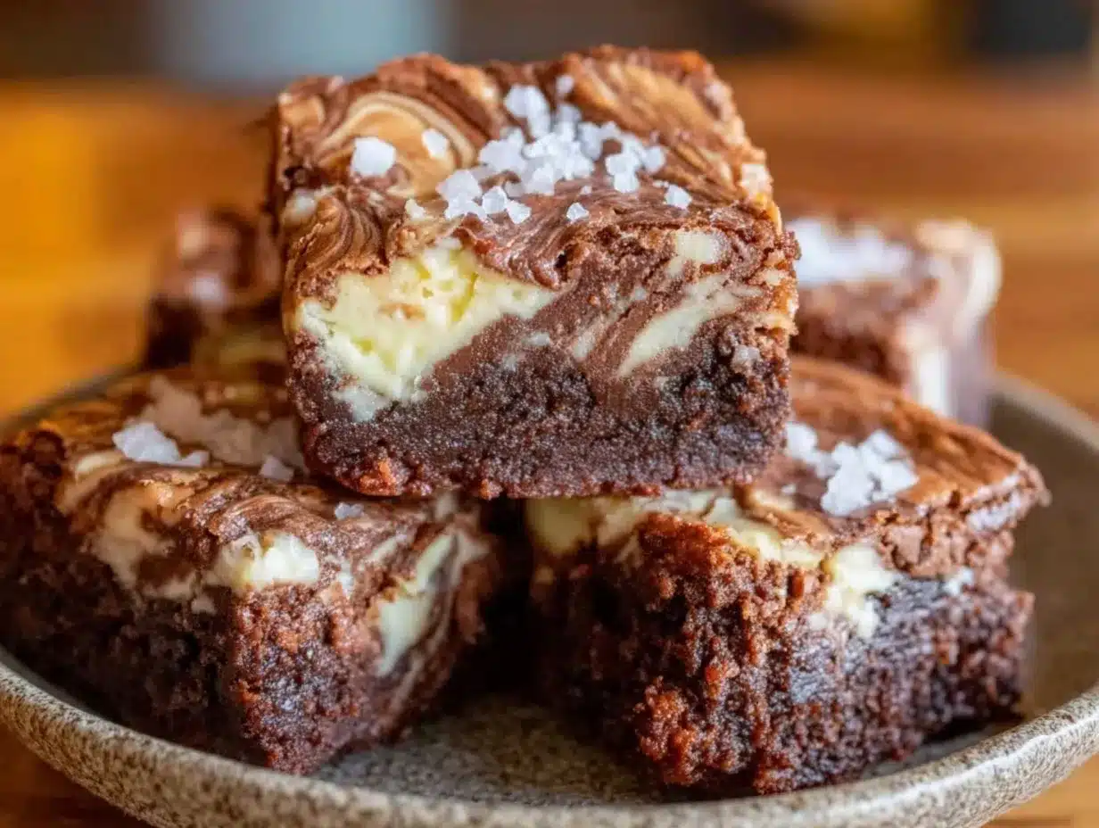 fudgy tahini swirl brownies preparation steps