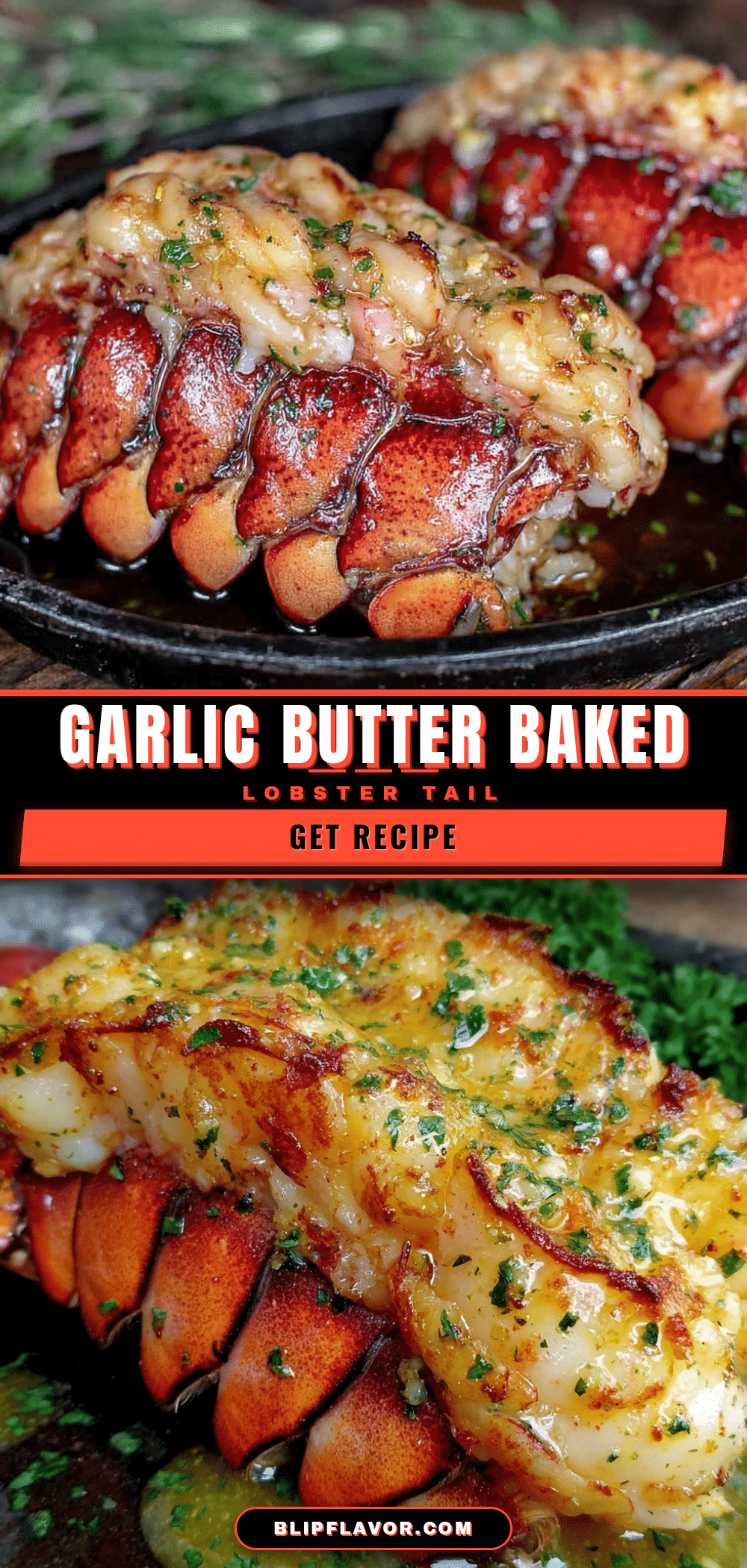 garlic butter baked lobster tail recipe