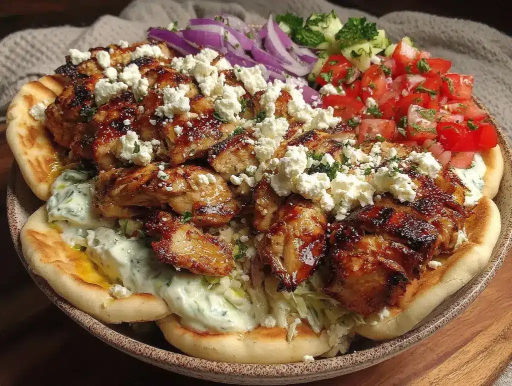 Greek Chicken Gyro Bowl - featured image