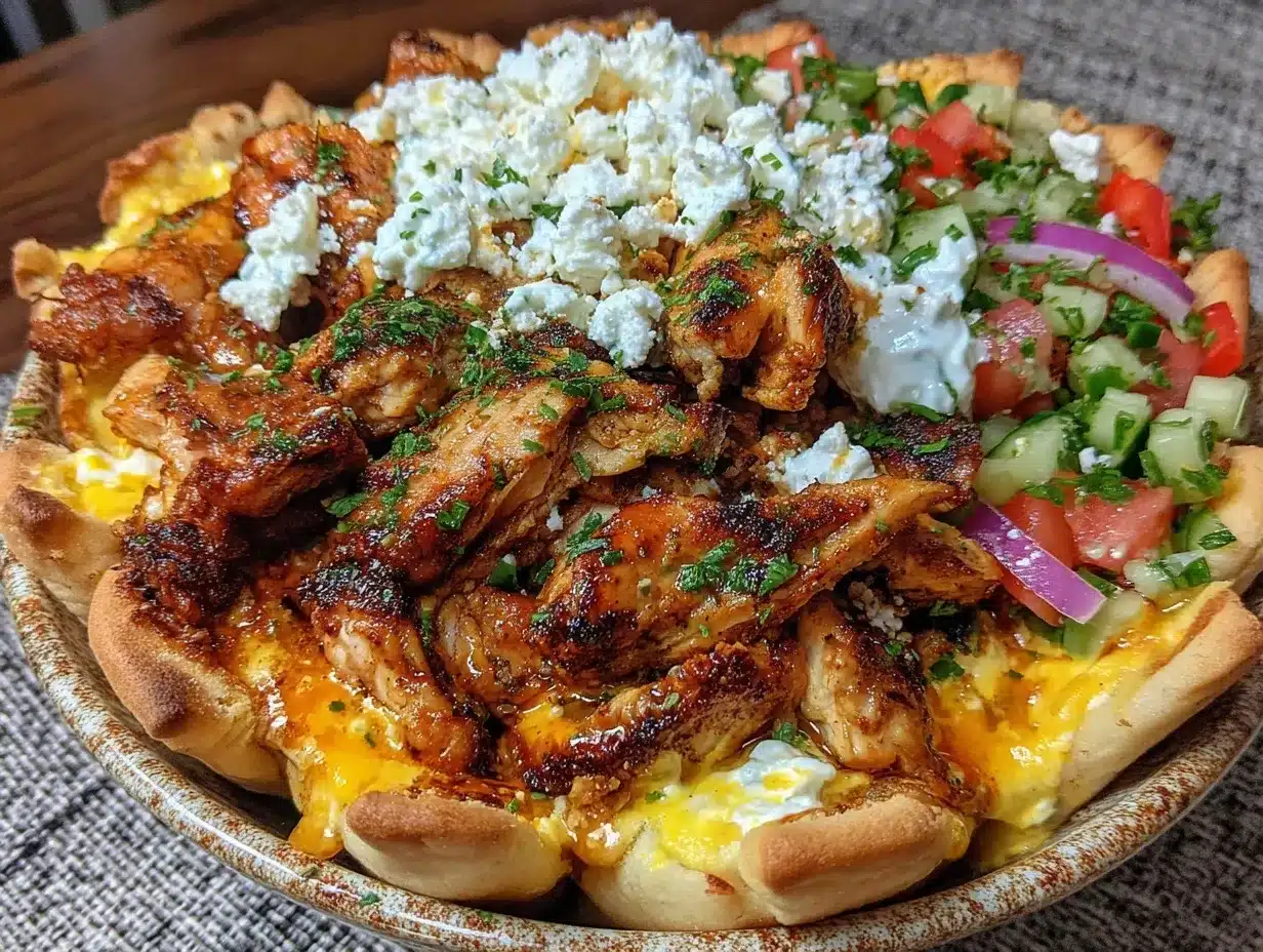 Greek Chicken Gyro Bowl preparation steps