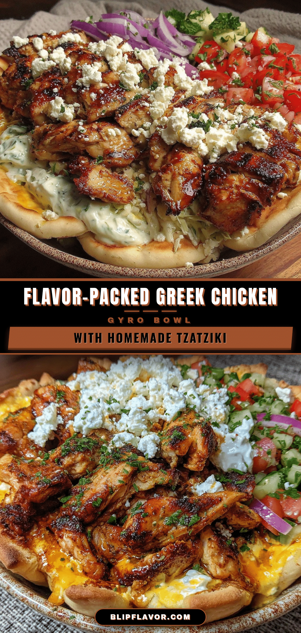 Greek Chicken Gyro Bowl recipe