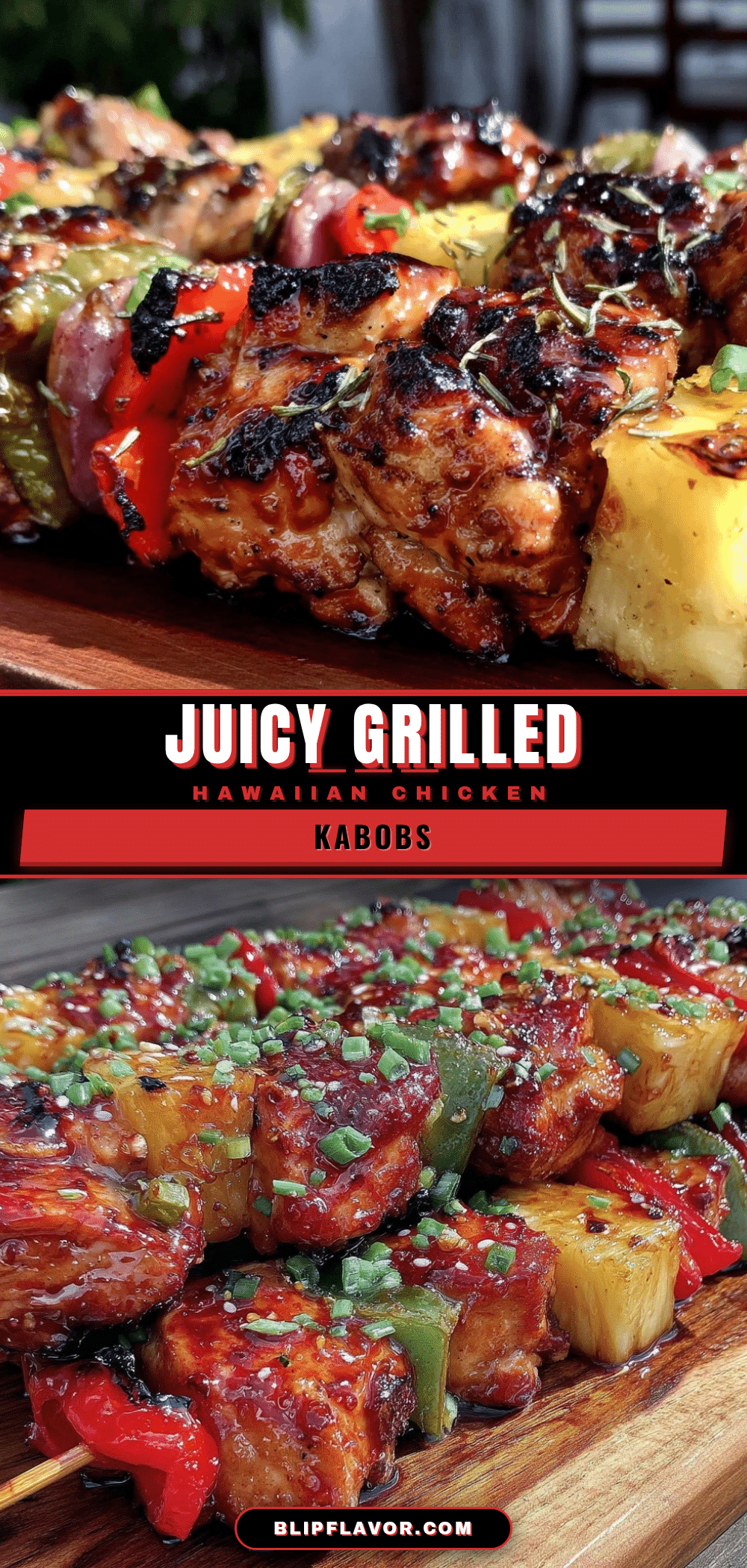 grilled hawaiian chicken kabobs recipe