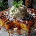 grilled pineapple sundae - featured image