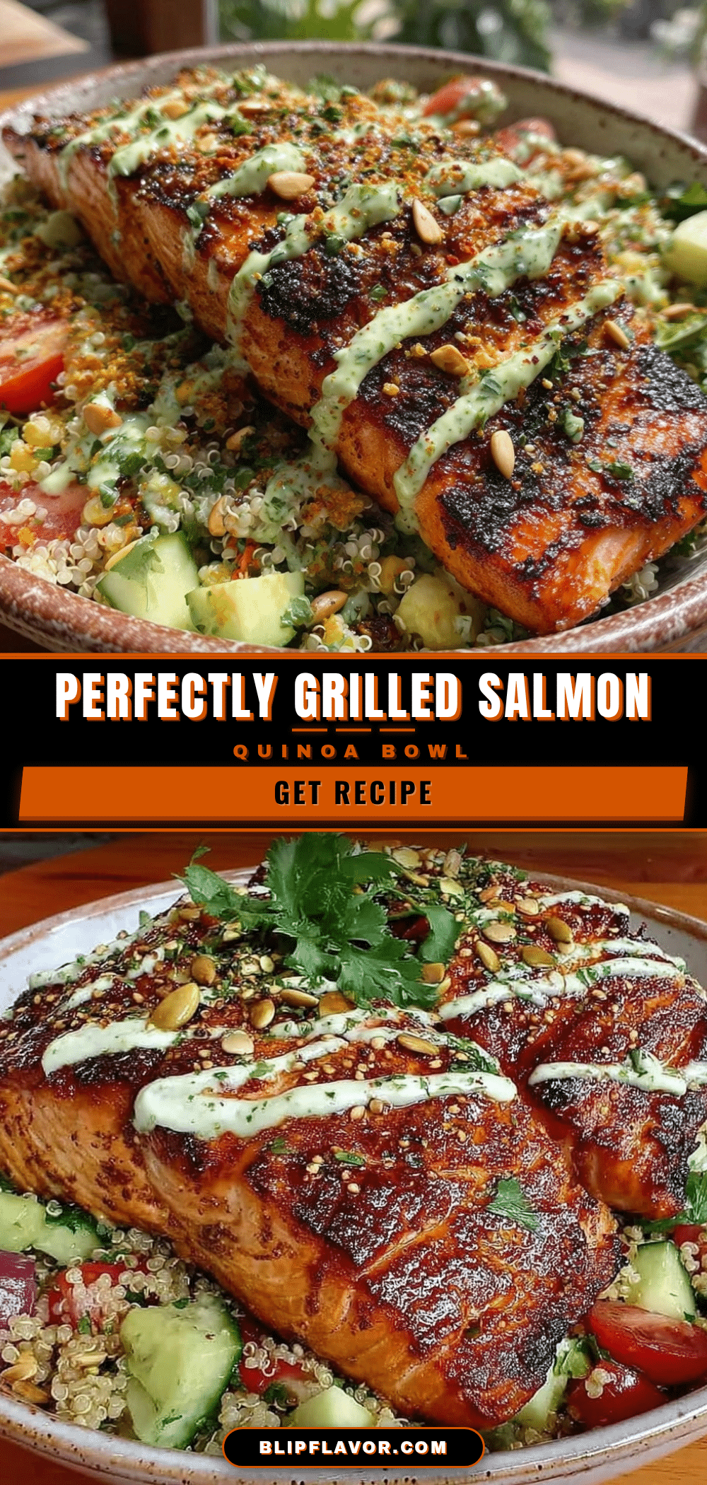 healthy grilled salmon quinoa bowl recipe
