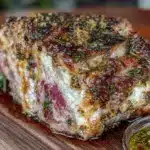herb butter roasted leg of lamb - featured image