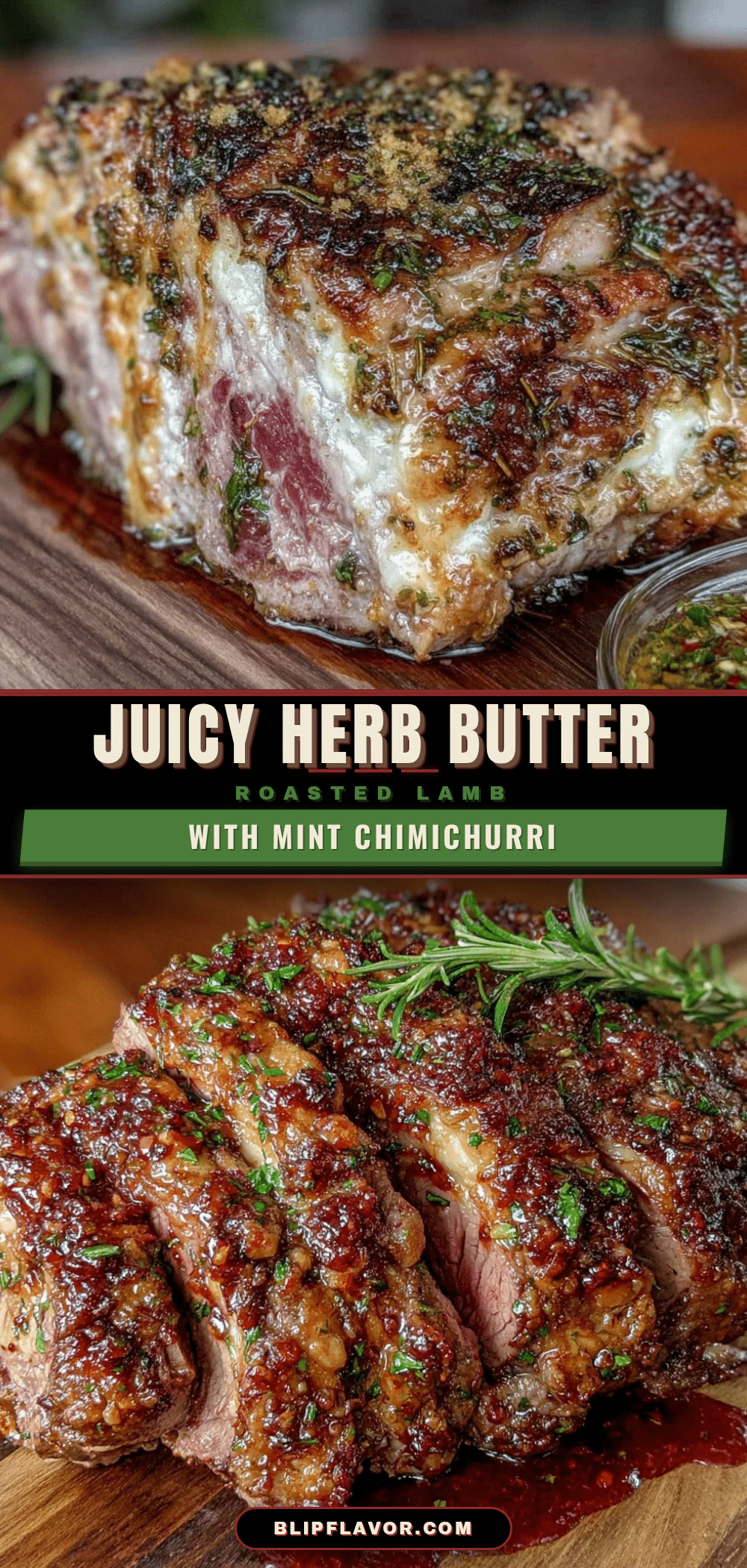 herb butter roasted leg of lamb recipe