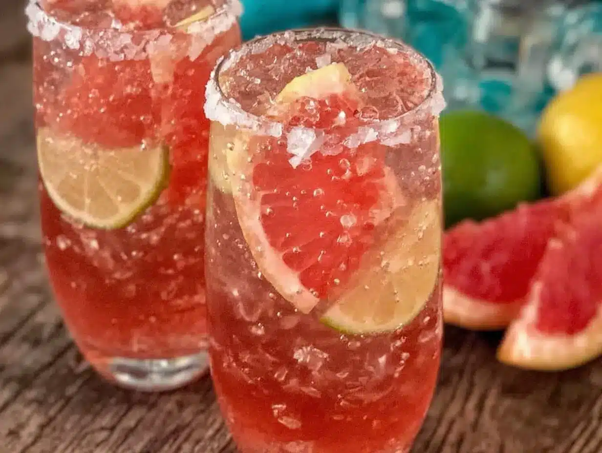 hibiscus Paloma cocktail preparation steps