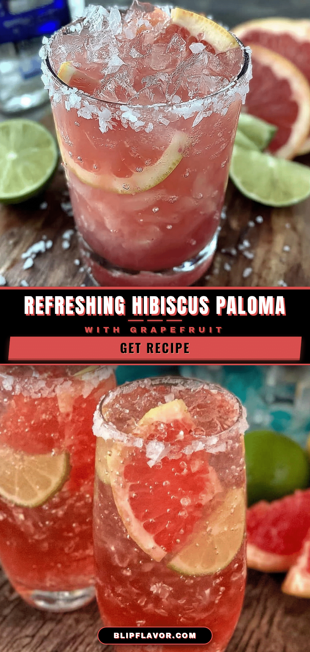 hibiscus Paloma cocktail recipe