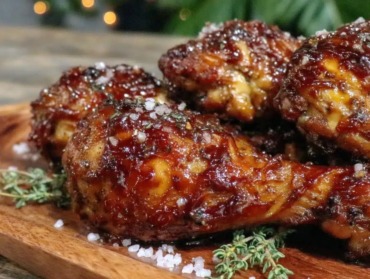 honey-glazed BBQ chicken drumsticks preparation steps