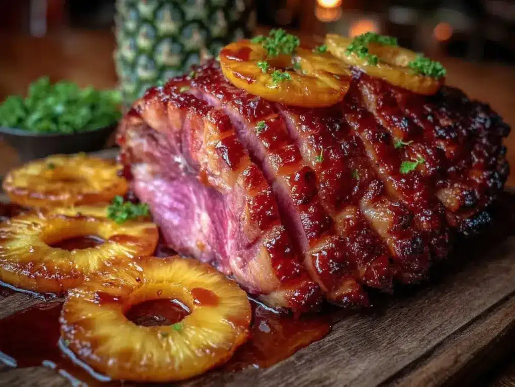 honey glazed ham recipe - featured image