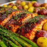 honey mustard salmon - featured image