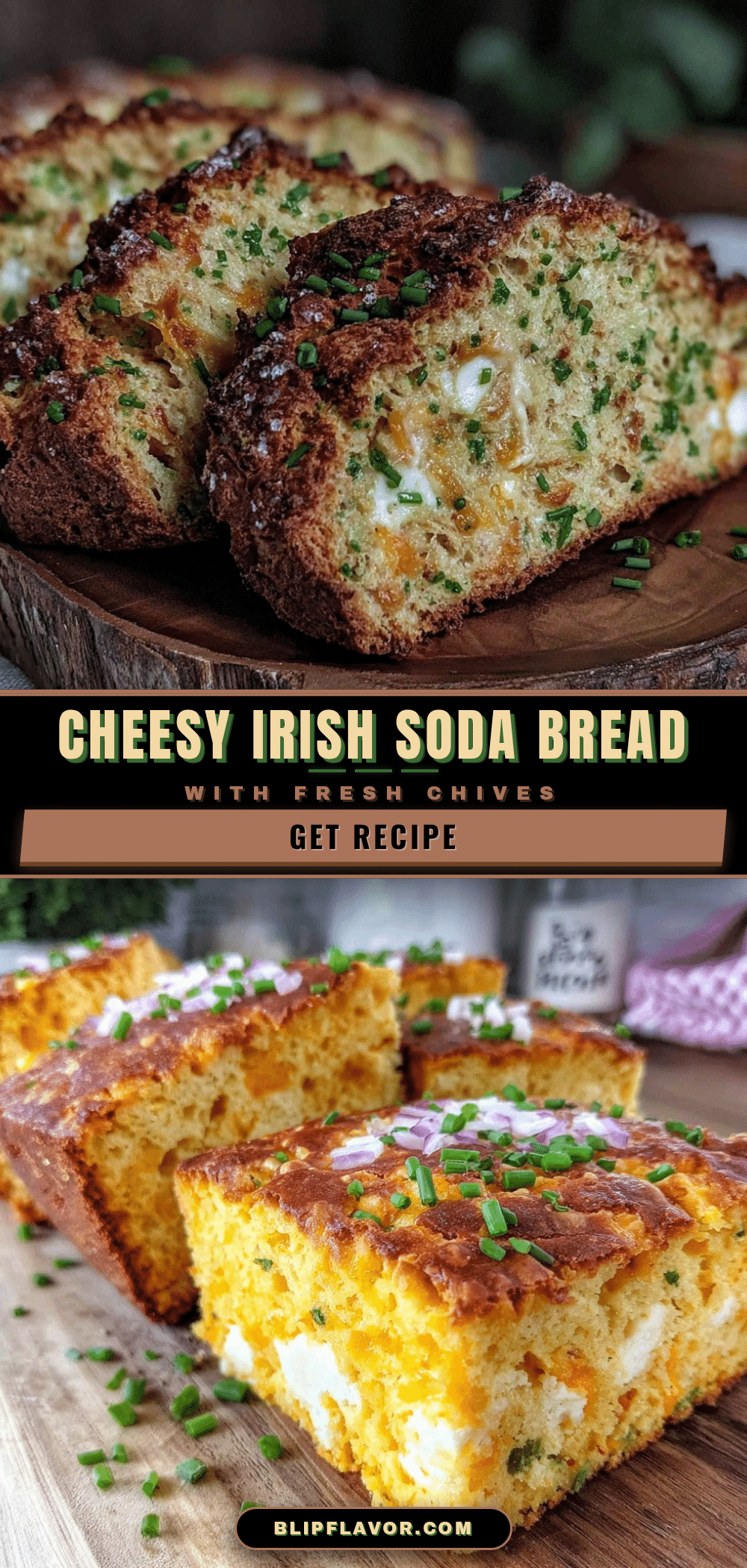 Irish Soda Bread with Cheddar and Chives recipe