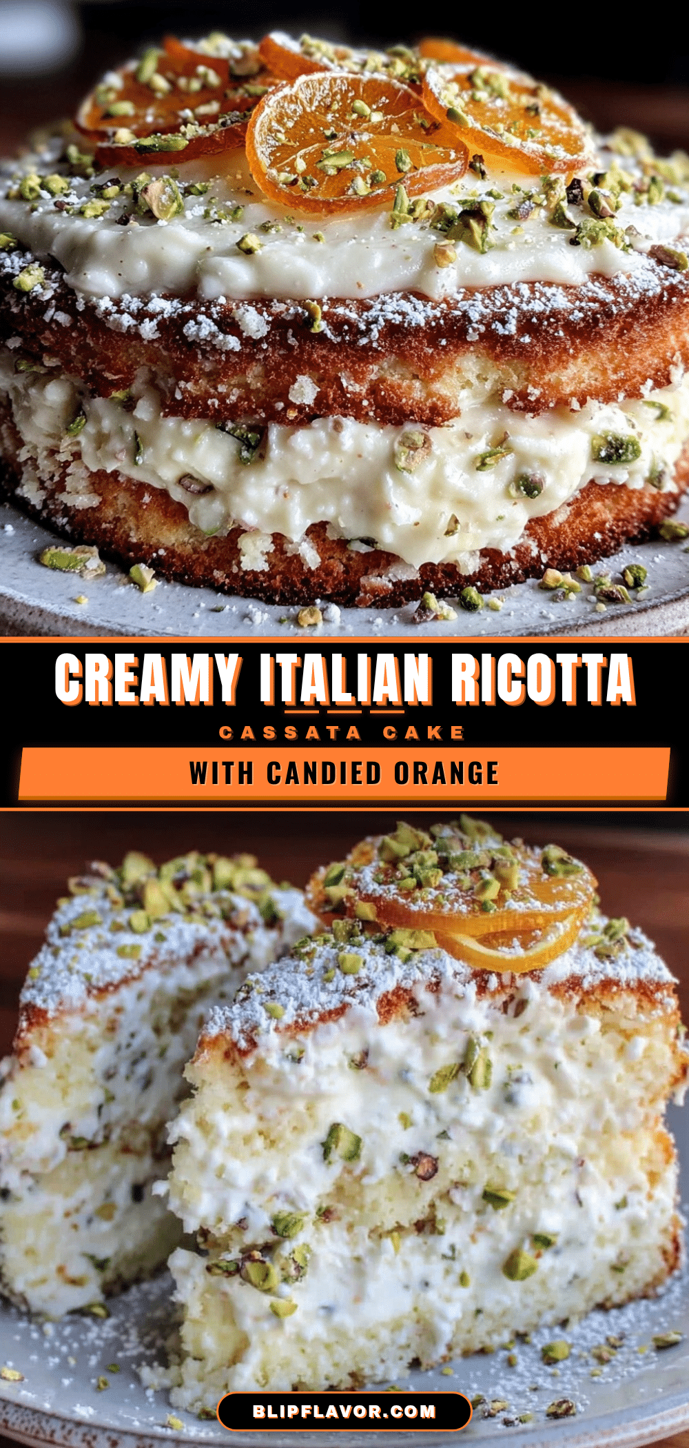 Italian Ricotta Cassata Cake recipe