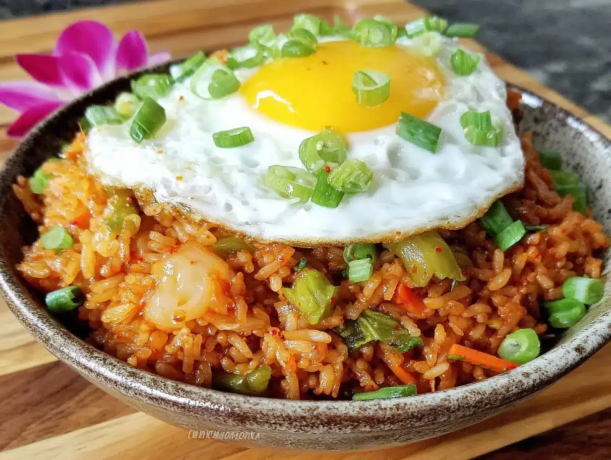 kimchi fried rice preparation steps