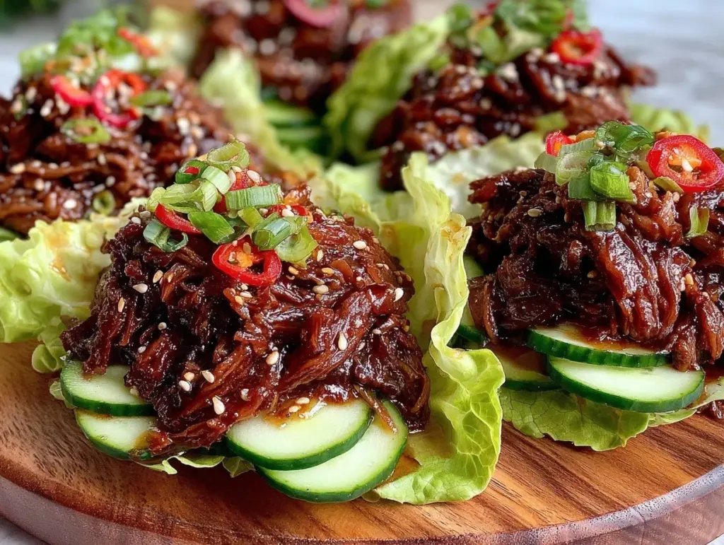 Korean beef bulgogi lettuce wraps - featured image