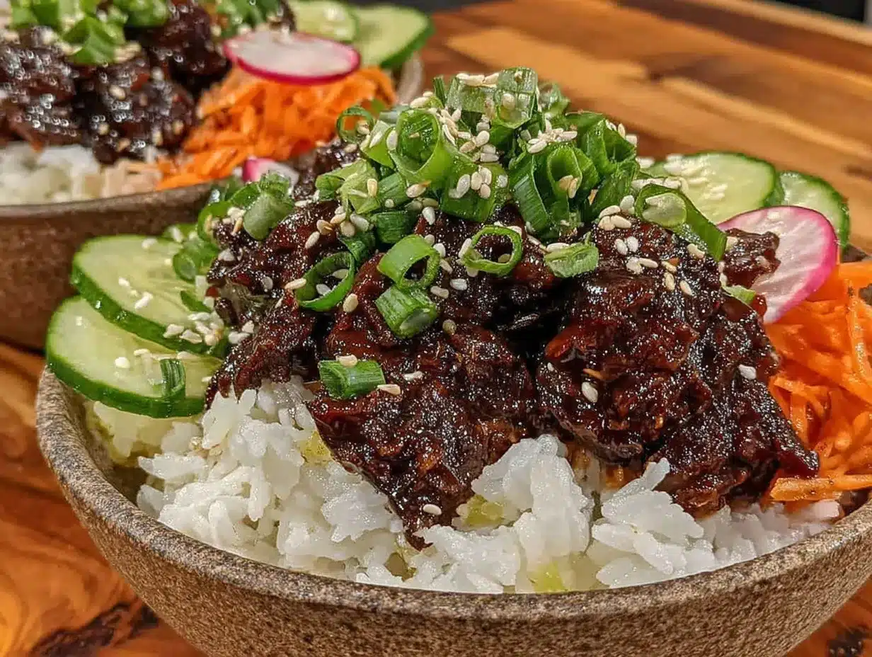 korean ground beef bulgogi bowls preparation steps