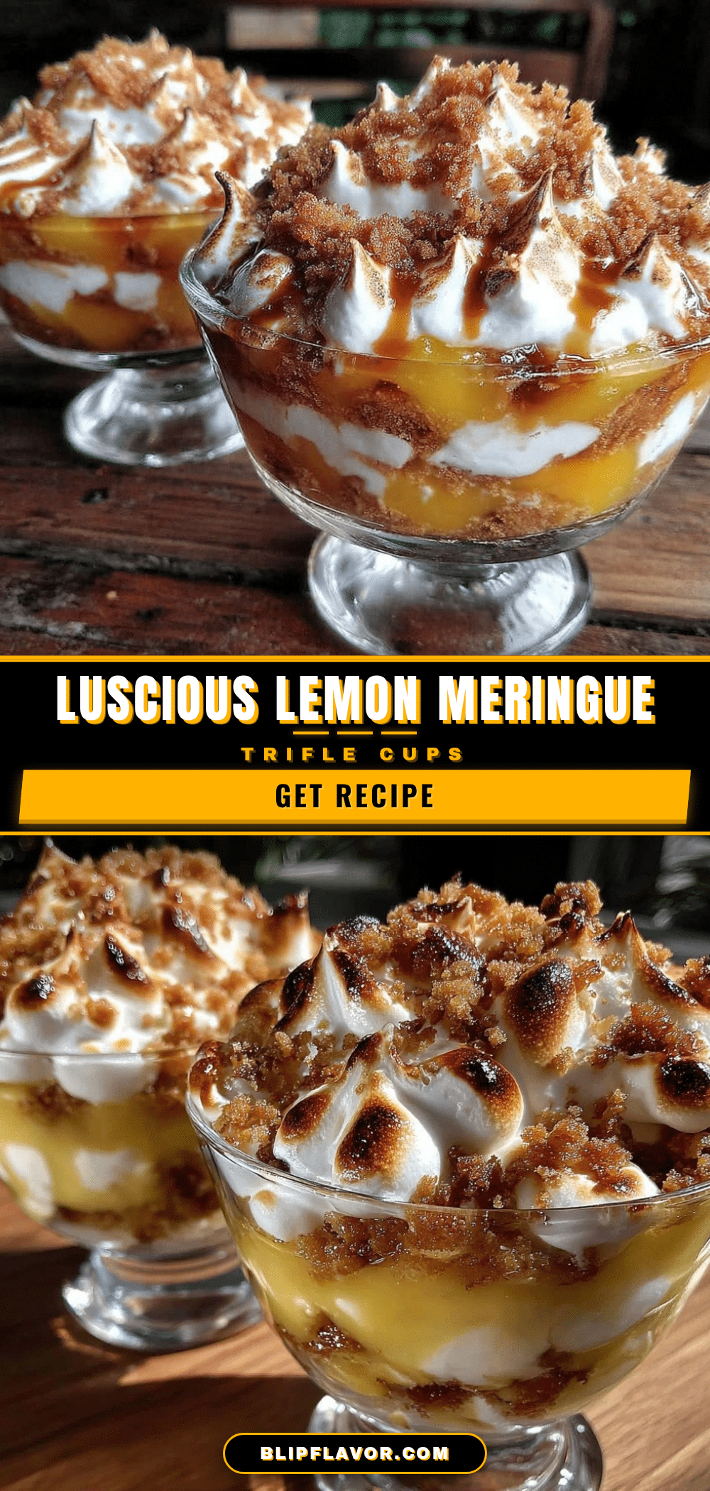 lemon meringue trifle cups recipe