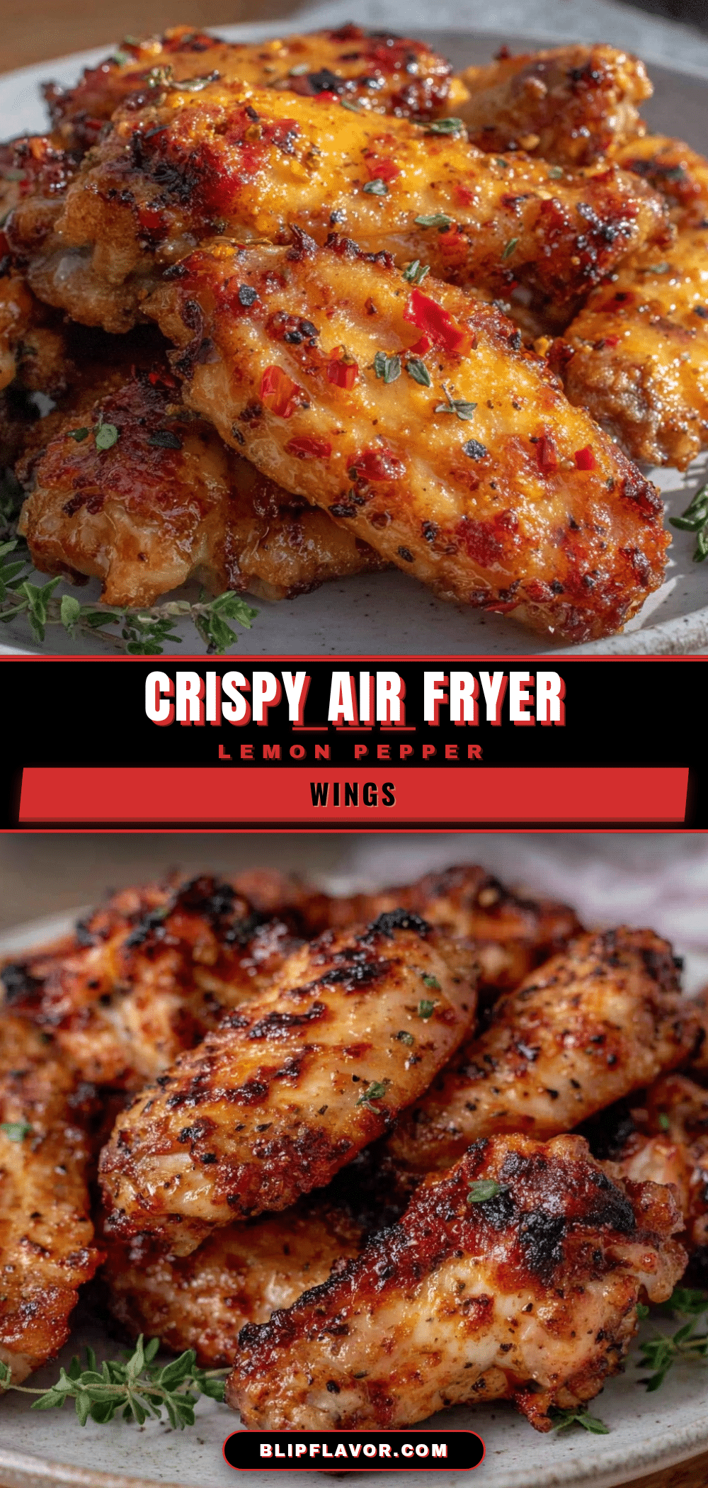 lemon pepper chicken wings air fryer recipe
