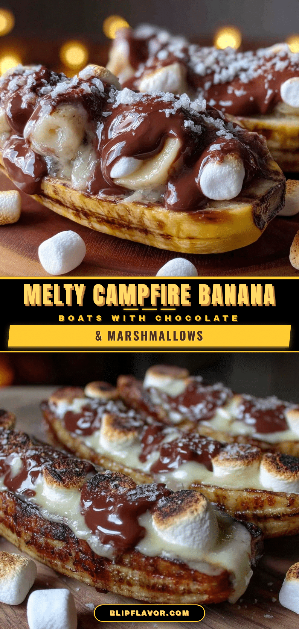 melty campfire banana boats recipe
