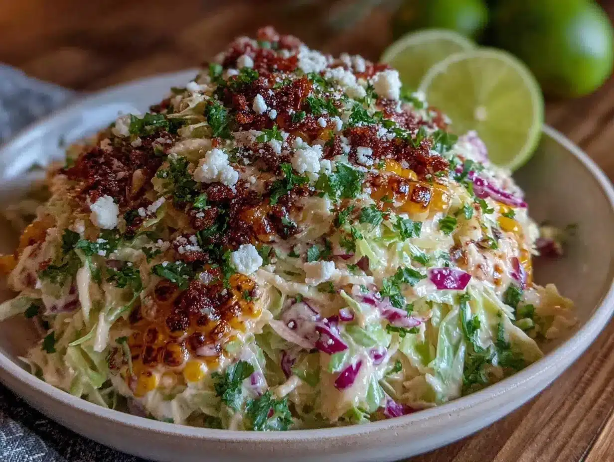mexican street corn coleslaw preparation steps