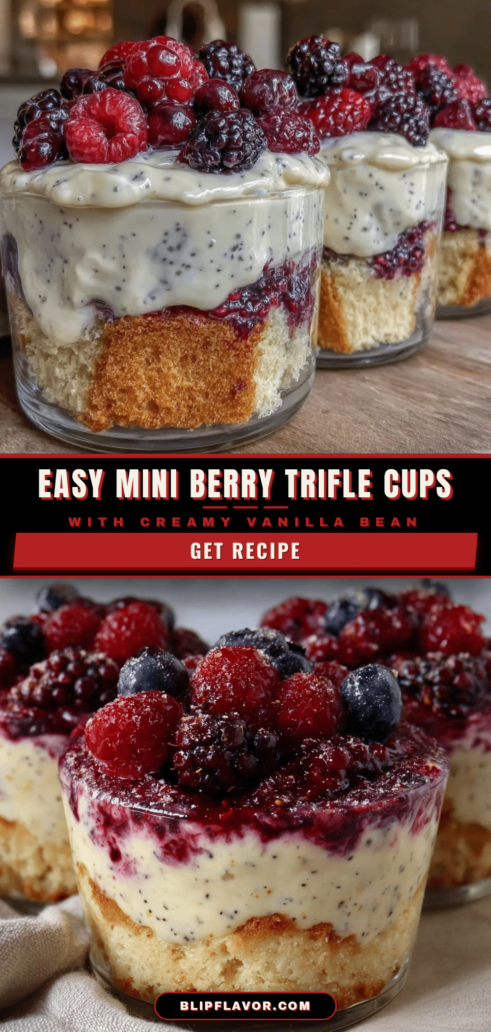 mini berry trifle cups recipe